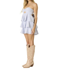 Cotton Candy La - The Marbella Strapless Mini Dress