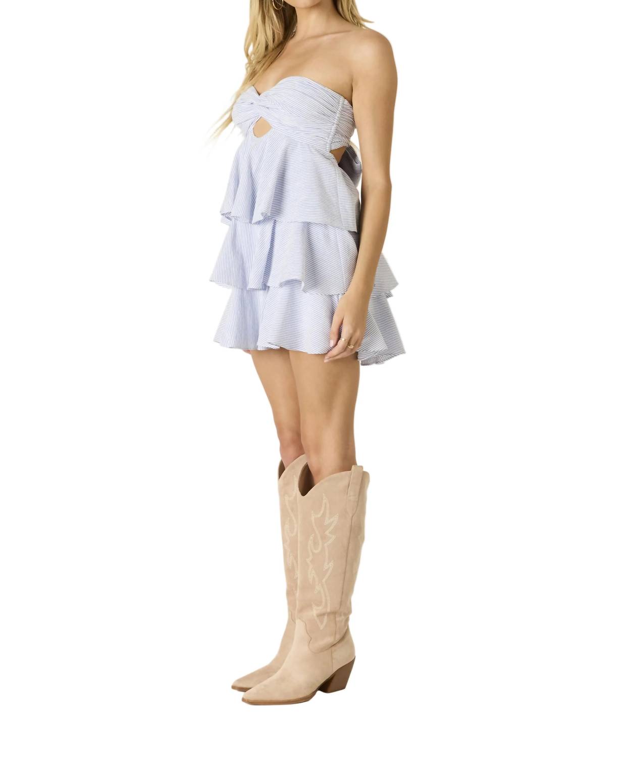 Cotton Candy La - The Marbella Strapless Mini Dress