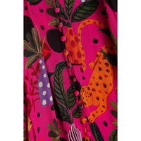 Farm Rio - Pop Leopards Chemise Midi Dress