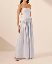 Shona Joy - Amada Lace Up Strapless Maxi Dress