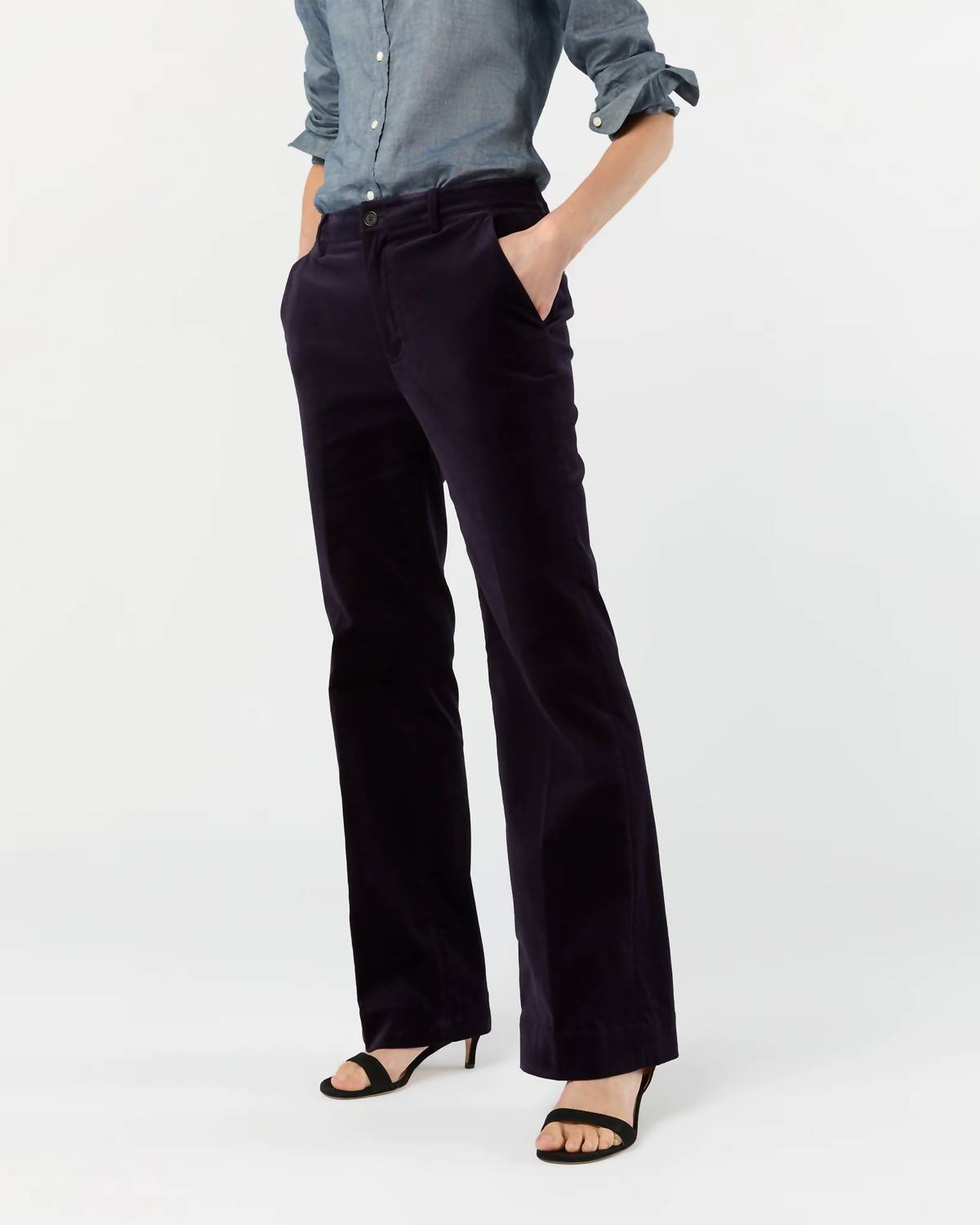 Ann Mashburn - Lindy Velvet Trouser Pants