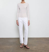 Enza Costa - Cotton Stripe Classic Long Sleeve Tee