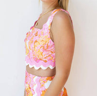 Fore Collection - Waverly Sleeves Square Neck Top