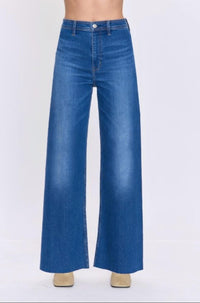 PISTOLA Penny High Rise Wide Leg Jeans in rooftop 1 - women's jeans - detail view