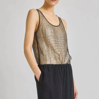 Saint Art - Menton Mesh Sequin Tank Top