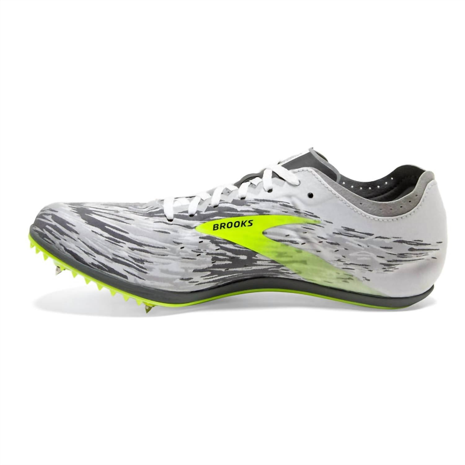 BROOKS Unisex Wire 6 Long Distance Spike Shoes in black grey nightlife - women's shoe - alternate view
