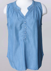 Keren Hart - Women's Sleeveless Denim Top