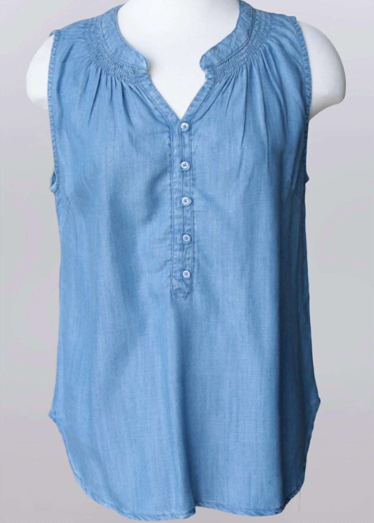 Keren Hart - Women's Sleeveless Denim Top