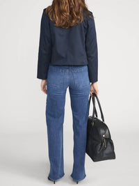 FRAME Le Slim Palazzo Modernist Pocket Jean in iberia - women's jeans - alternate view