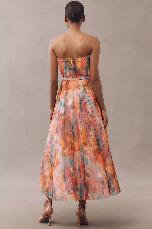 Hutch - Bromley Strapless Pleated Gown