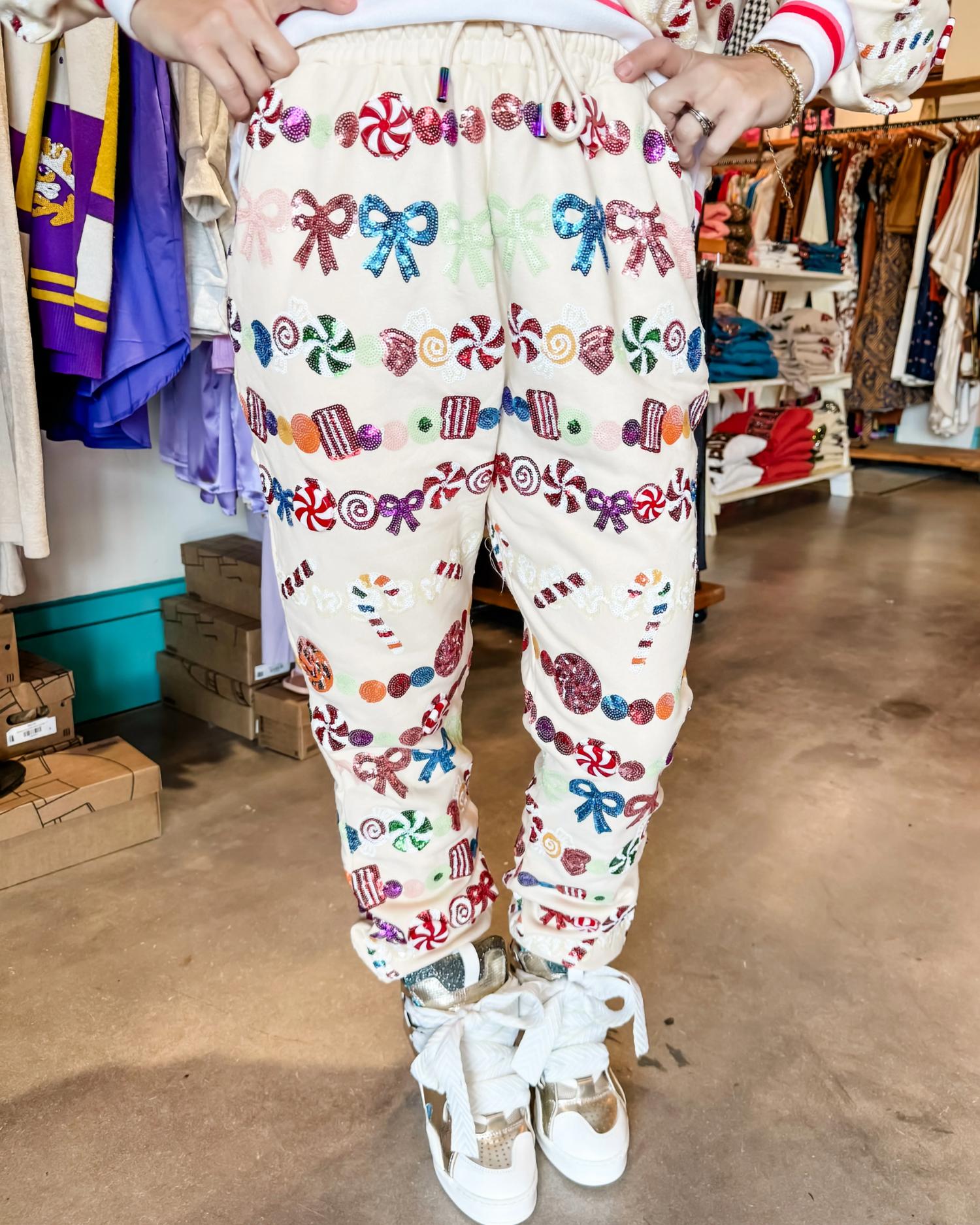 Queen Of Sparkles - Candy Garland Joggers