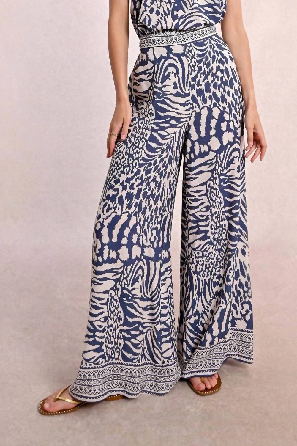 Molly Bracken - Zebra Wide Leg Pants