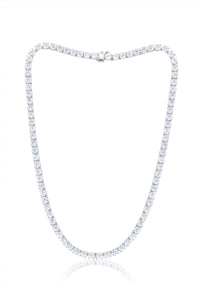 Diana M Jewels - Women's Rare 25 Carat Diamond Tennis Necklace