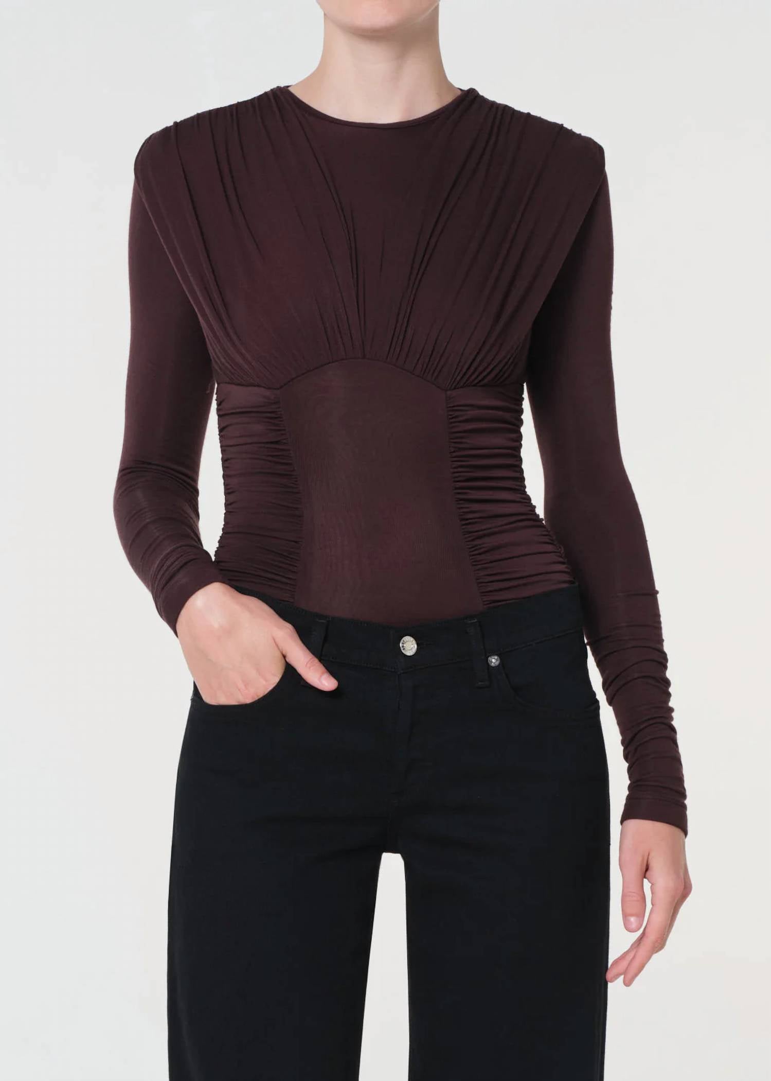 Agolde - Abbi Long Sleeve Bodysuit