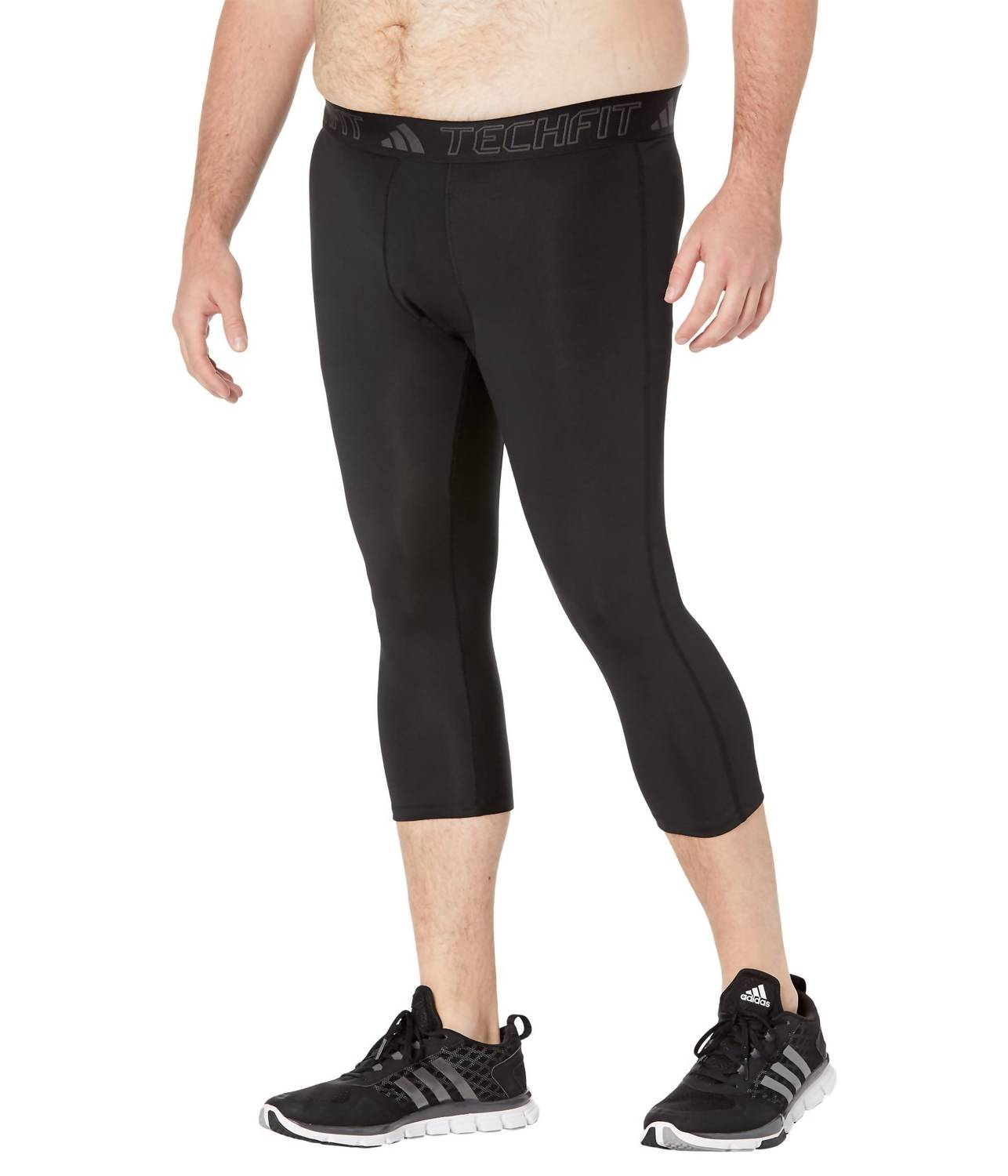 adidas Techfit Aeroready Training Tights in black - men's pants - detail view