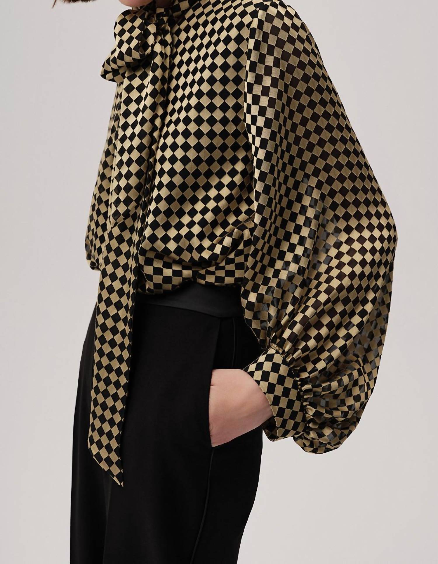 Exquise - Daina Balloon Sleeve Blouse