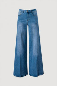 Ferrache - High Waisted Wide Leg Jeans