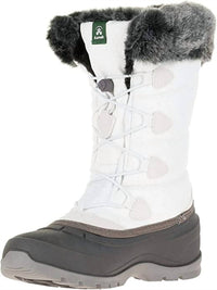 Kamik - Women's Momentum2 Pull On Rounded Toe Waterproof Fur Trim Ankle Snow Boots