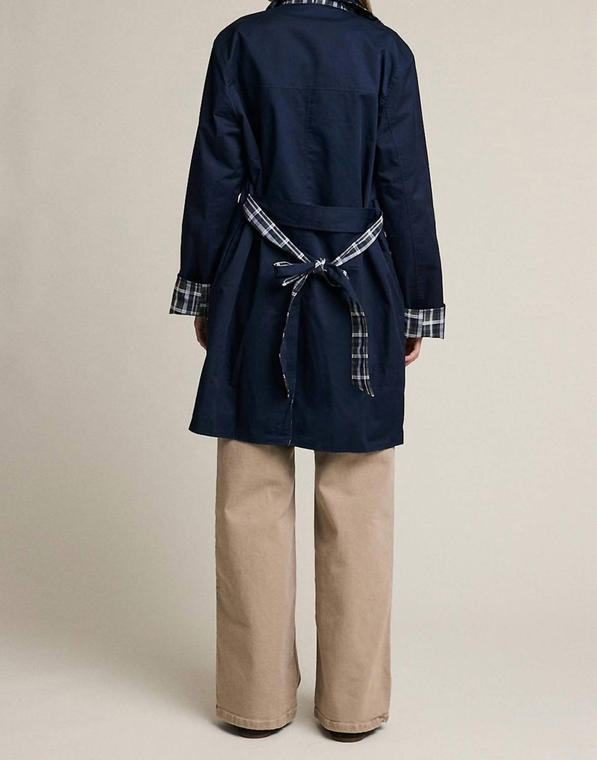 Raisonnel - Reversible Plaid Trench Coat