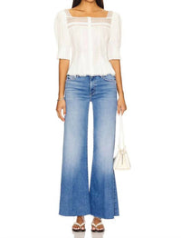 Mother - Roller Fray Wide Leg Jeans