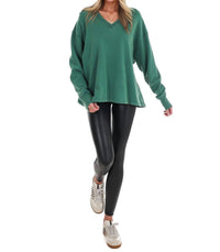 Hyfve - Urban Fade Oversized V-Neck Sweatshirt