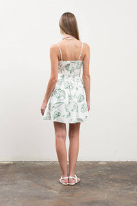 Moon River - Doodle Line Mini Dress