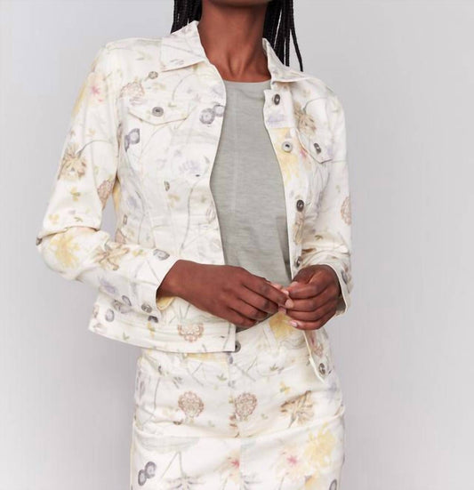 Charlie B - Printed Stretch Twill Jacket
