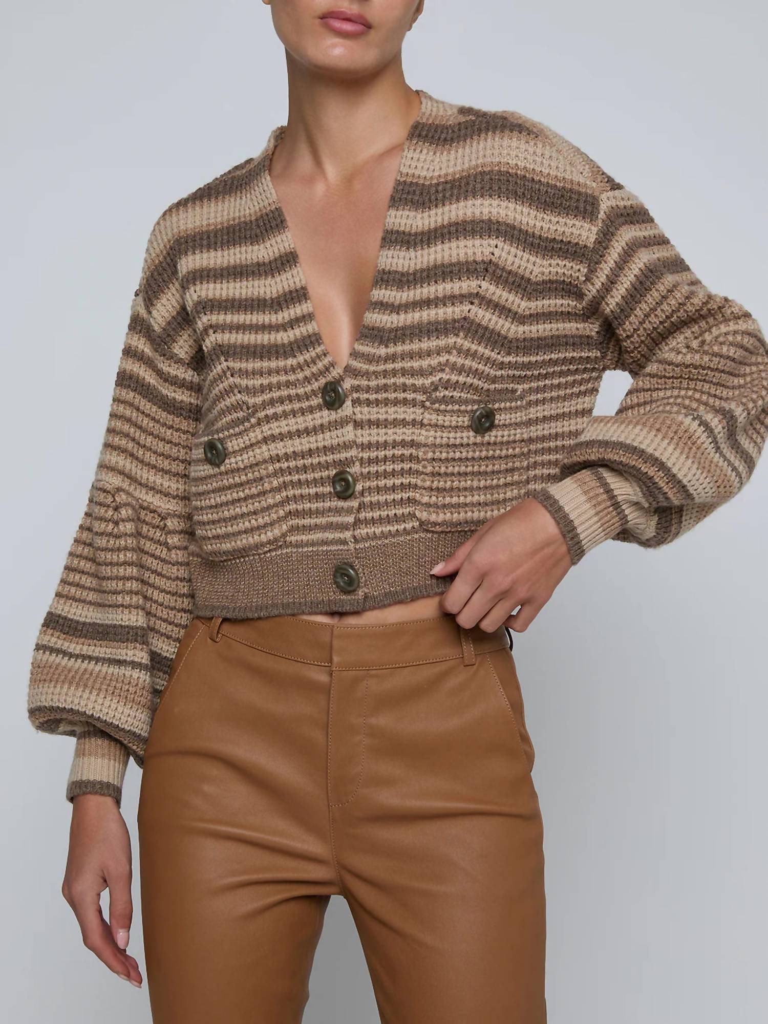 L'Agence - Christabel Stripe Cardigan