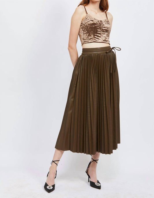 En Saison - PLEATED LONG SKIRT