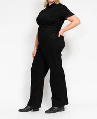 Judy Blue - High Waist Tummy Control Jumpsuit Straight Leg Jeans - Plus