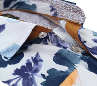 Eight X - Men's Watercolor Falling Flower Button Down Shirt