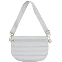 Mavi - Quilted Puffer Messenger Crossbody Sling Bag