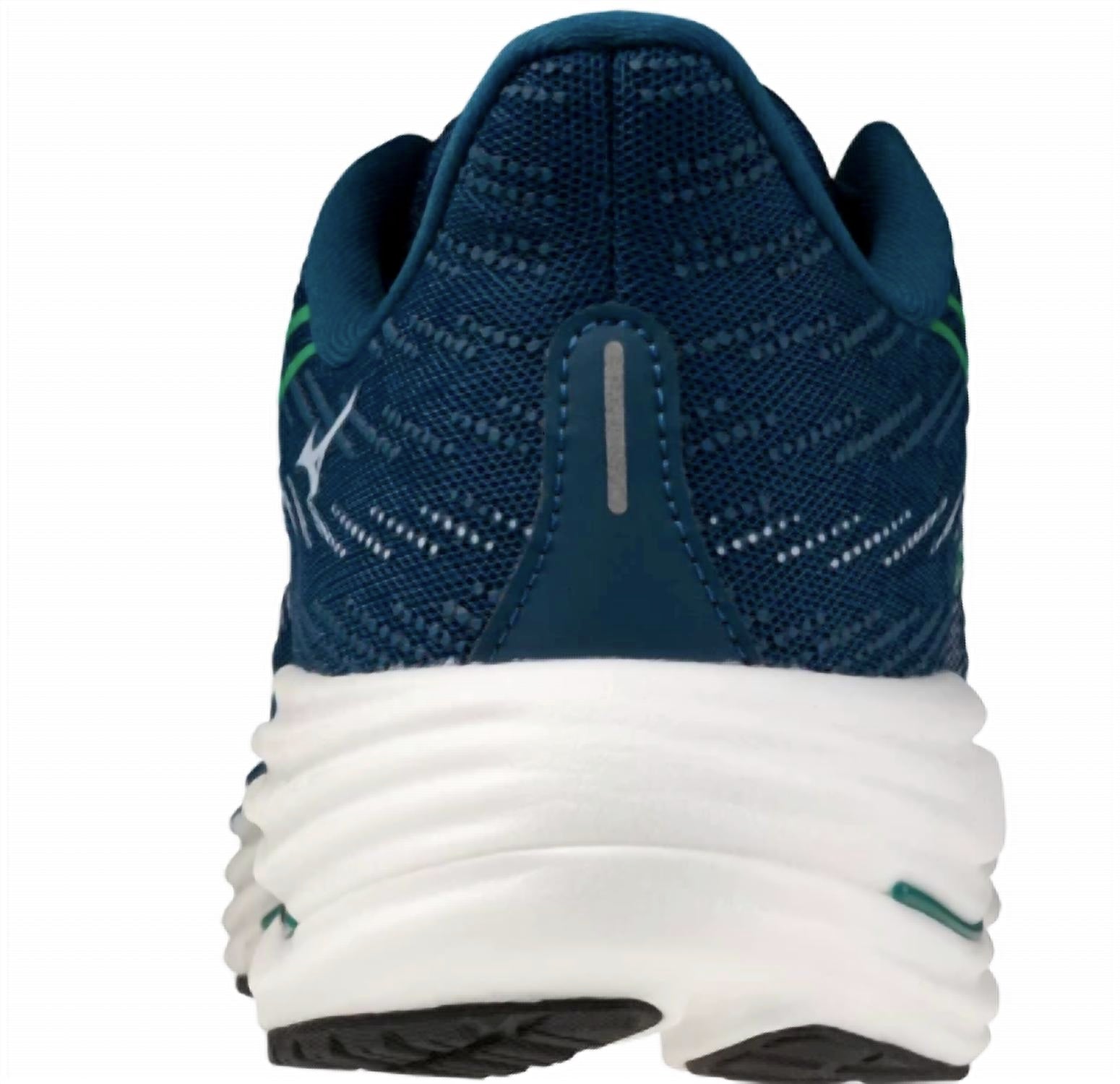 MIZUNO Men's Wave Rider 29 Running Shoes in sailor blue goblin green - men's sneaker - alternate view