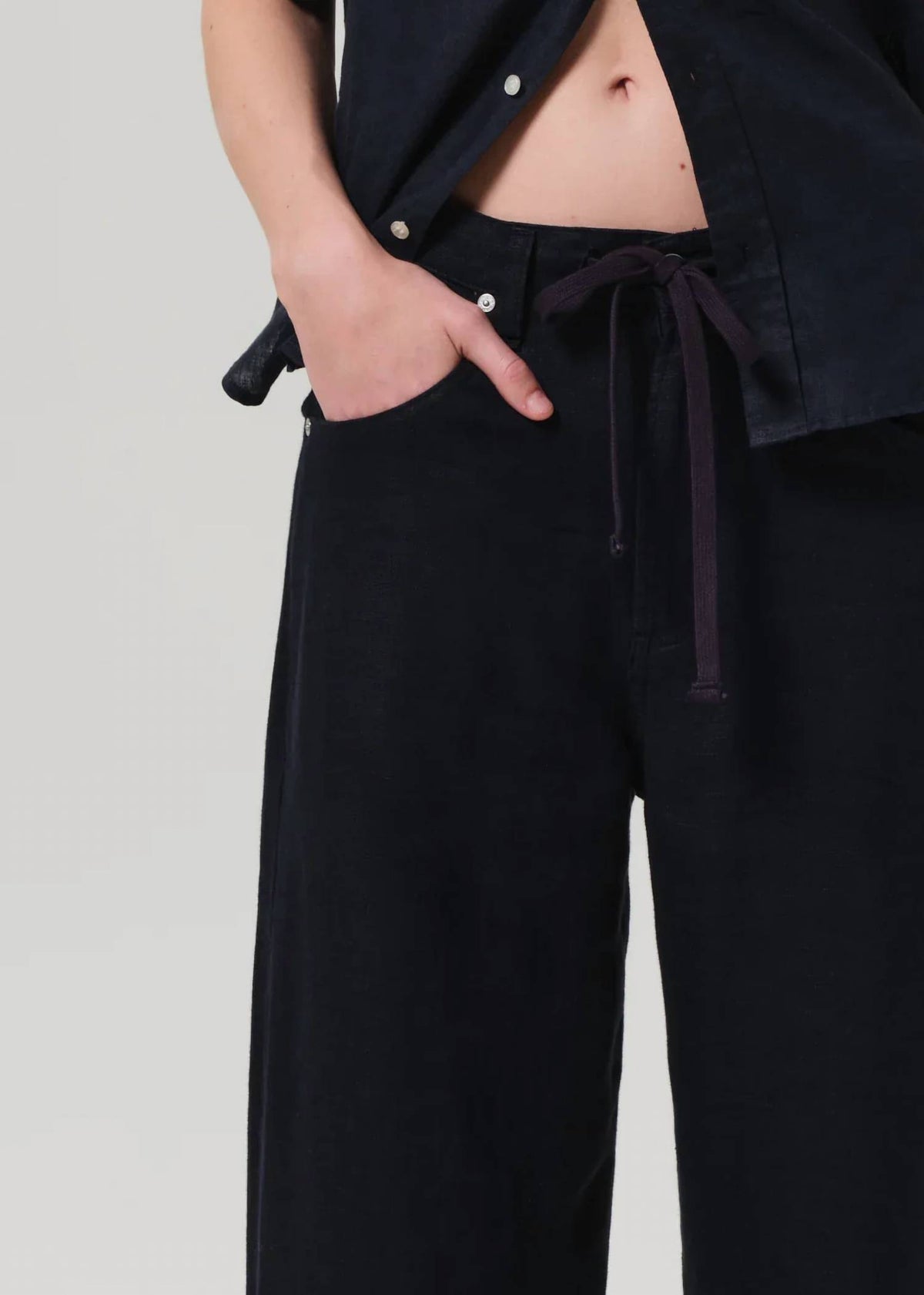 Citizens Of Humanity - Brynn Drawstring Linen Trouser