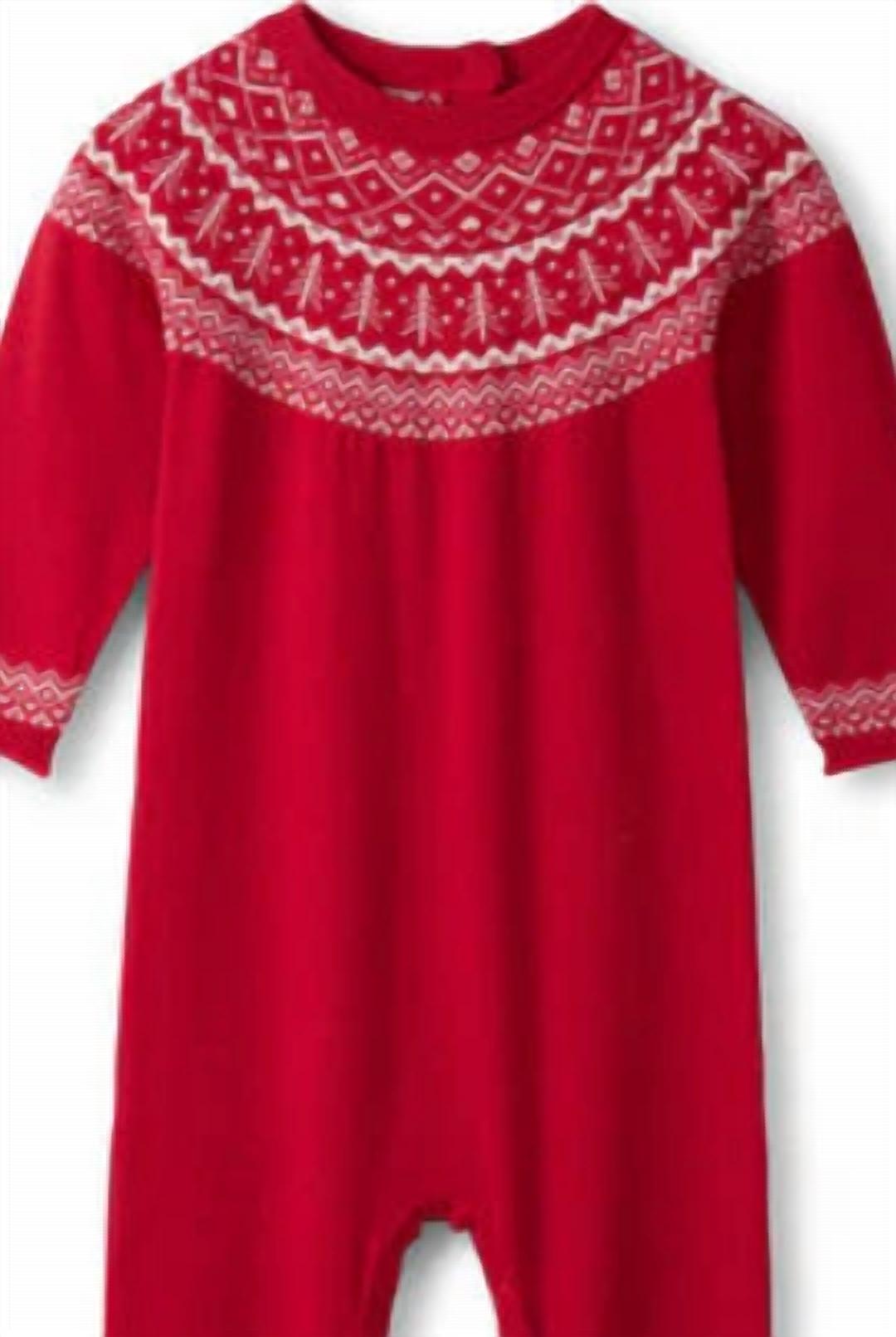 Hatley - Girl's Fair Isle Sweater Romper