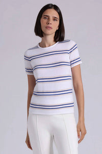 Minnie Rose - Short Sleeve Striped Tee