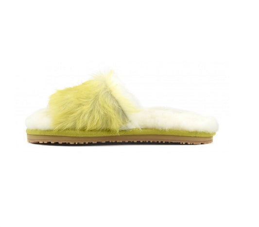 Mou - Women's Long Hair Pony Fur Slide Slipper