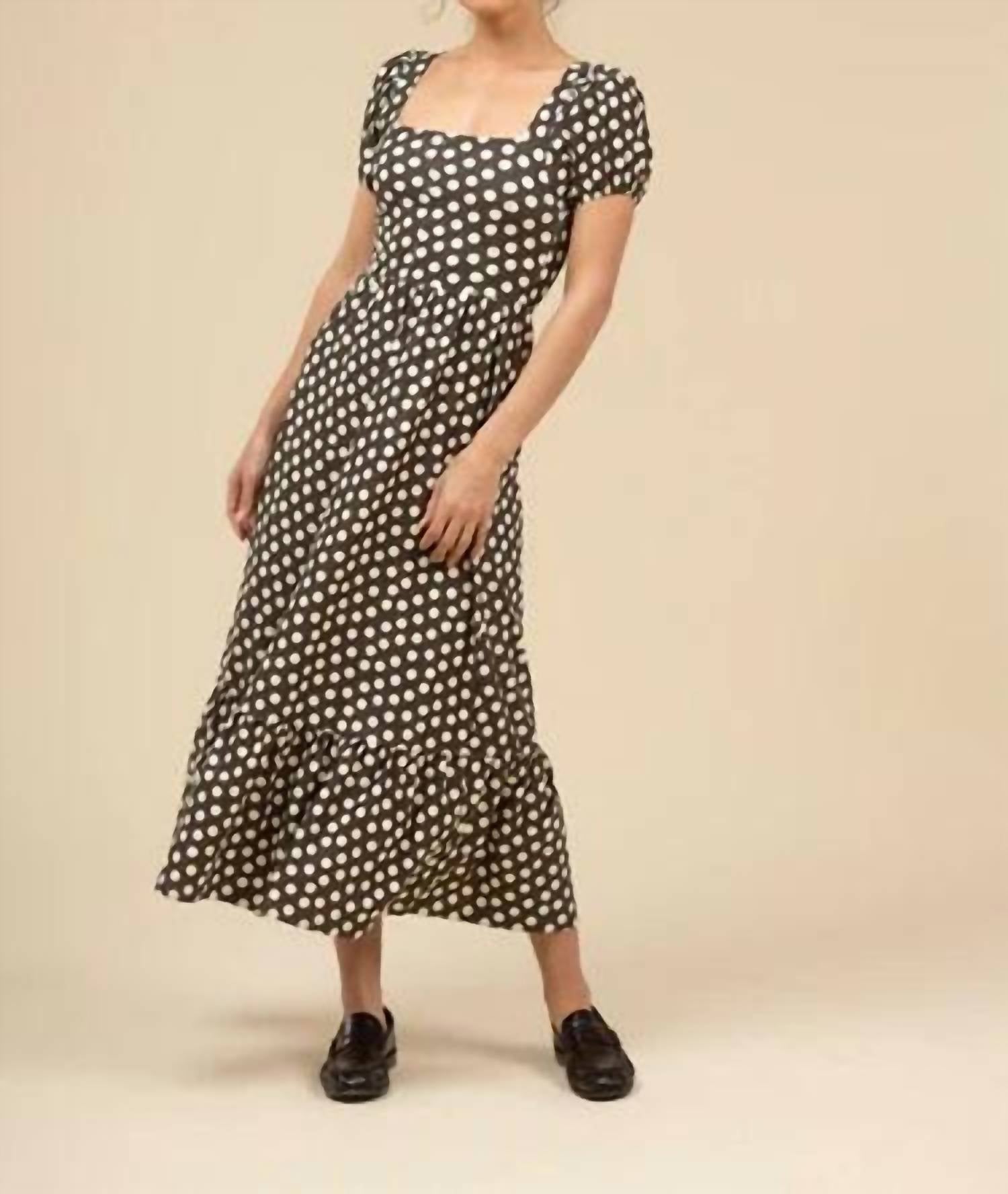 SMITH & QUINN Cornelia Dress in chocolate dot - women's dress
