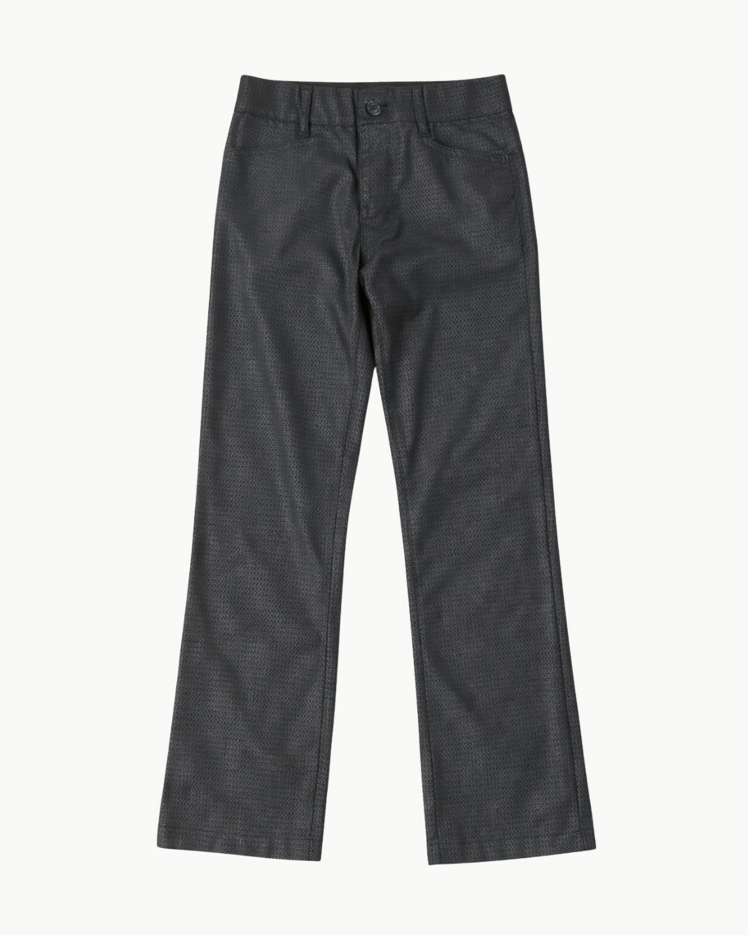 BEVY FLOG Novel Flared Leg Pant in black link - women's pants - detail view