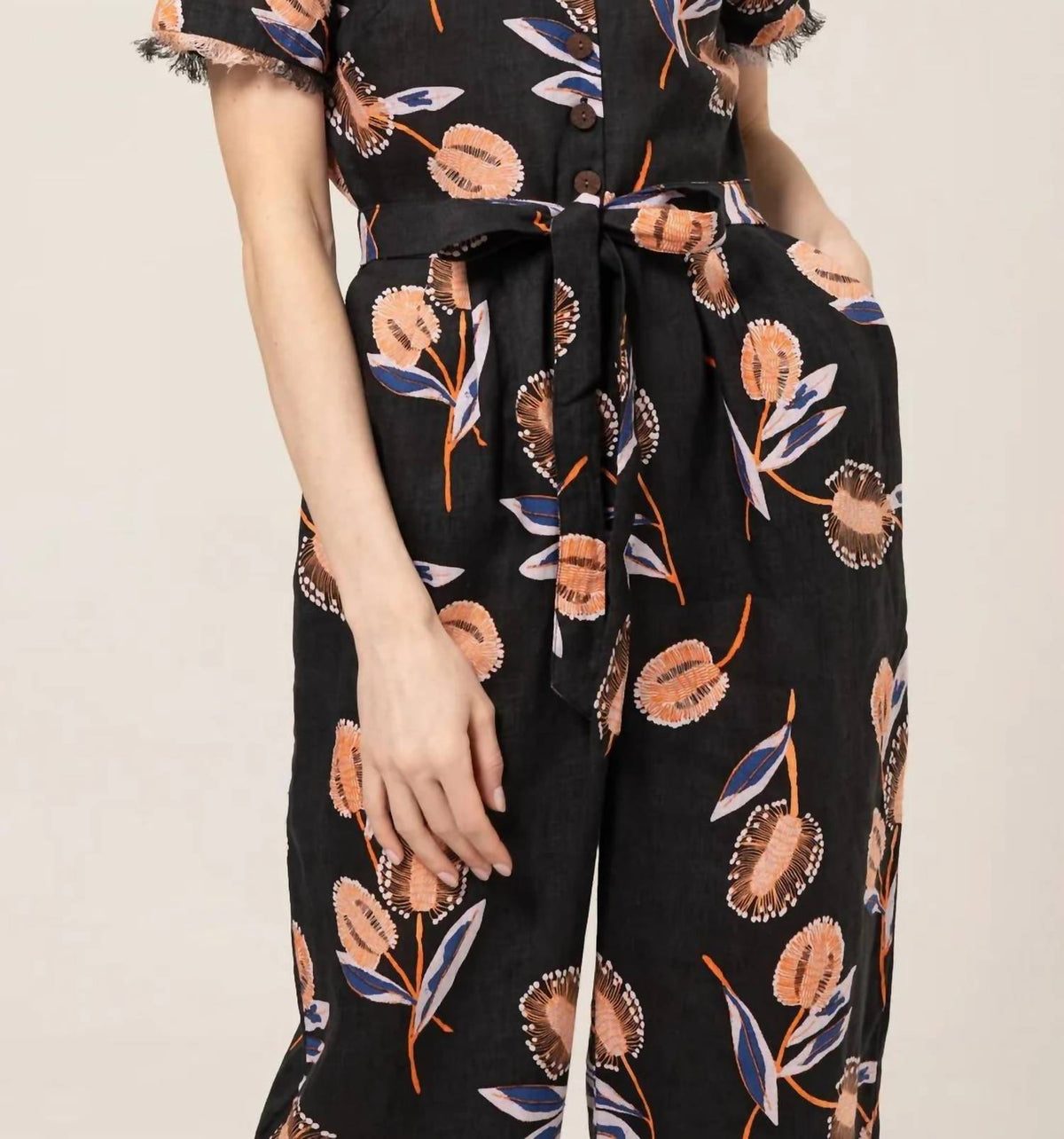 Bel Kazan - Azalea Linen Jumpsuit