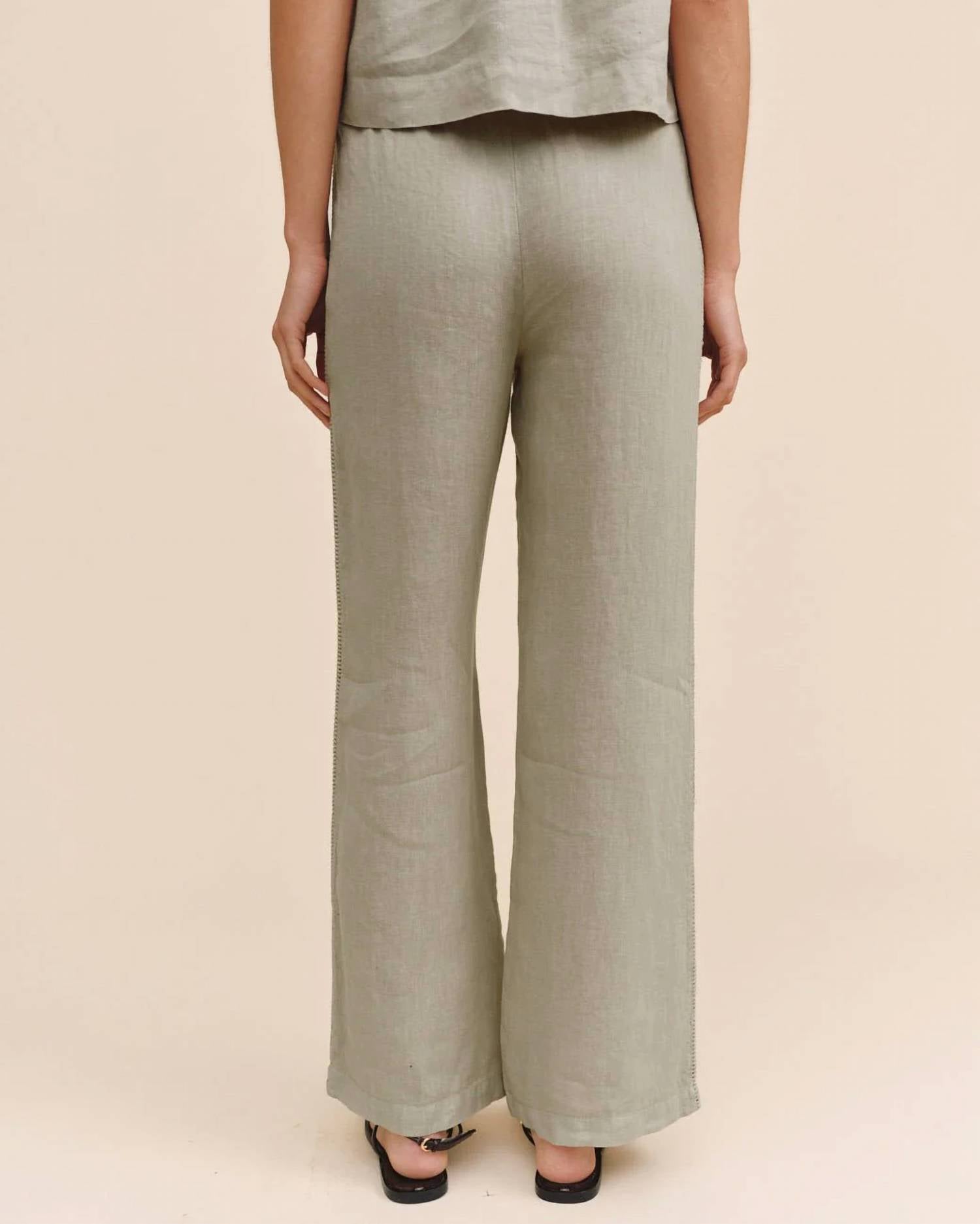 Bella Dahl - Beach Pant With Lattice Stripes