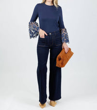 Frame - Le Slim Palazzo Modernist Pocket Jeans