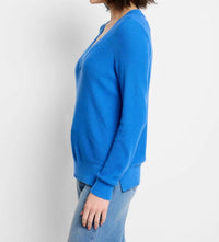 Nic + Zoe - Waffle Stitch V-neck Sweater