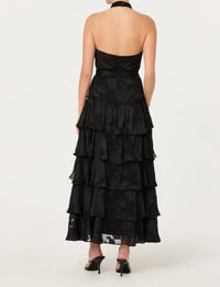 Astr - Adamaris Tiered Halter Maxi Dress
