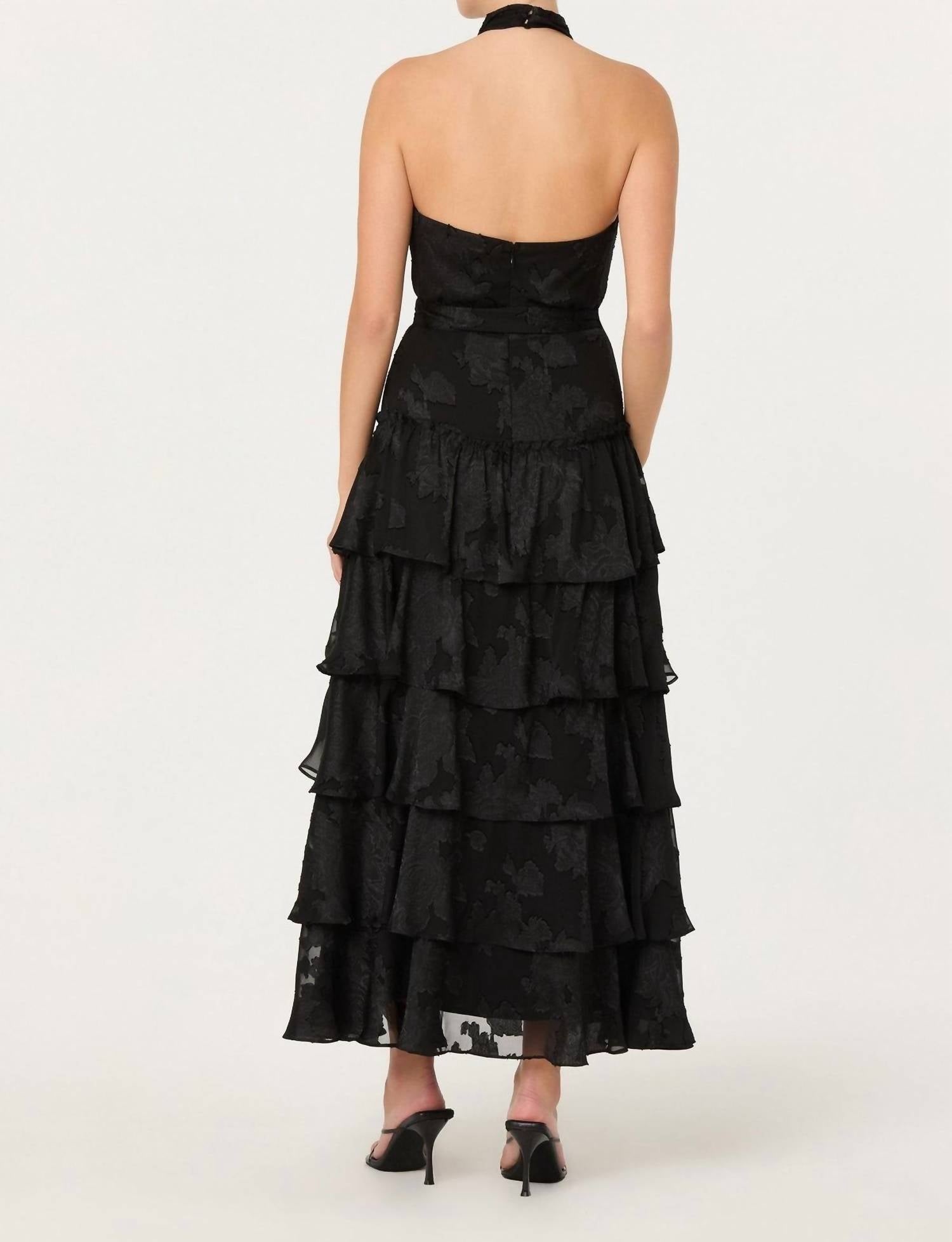 Astr - Adamaris Tiered Halter Maxi Dress