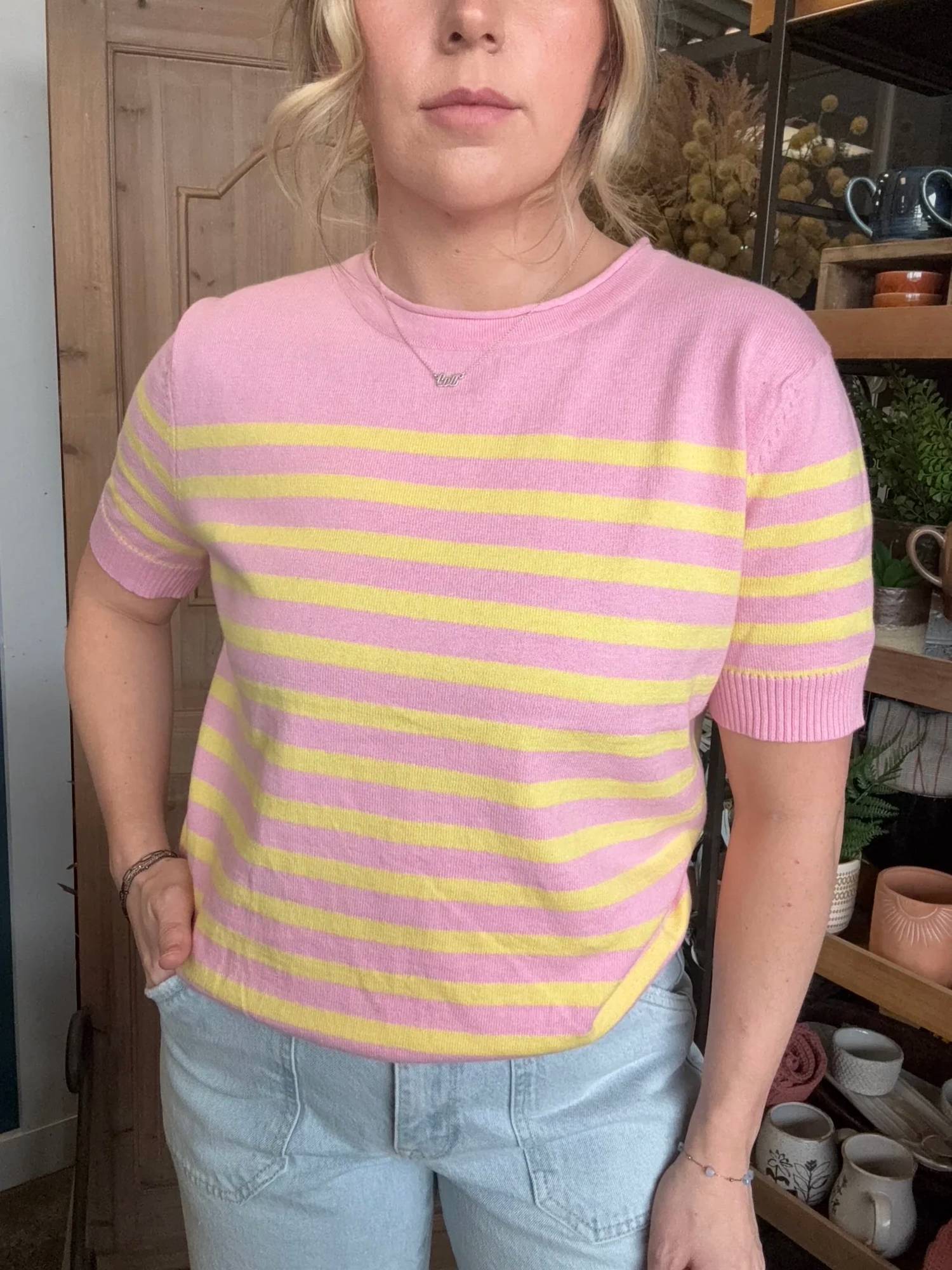Fate By Lfd - Striped Cashblend Top