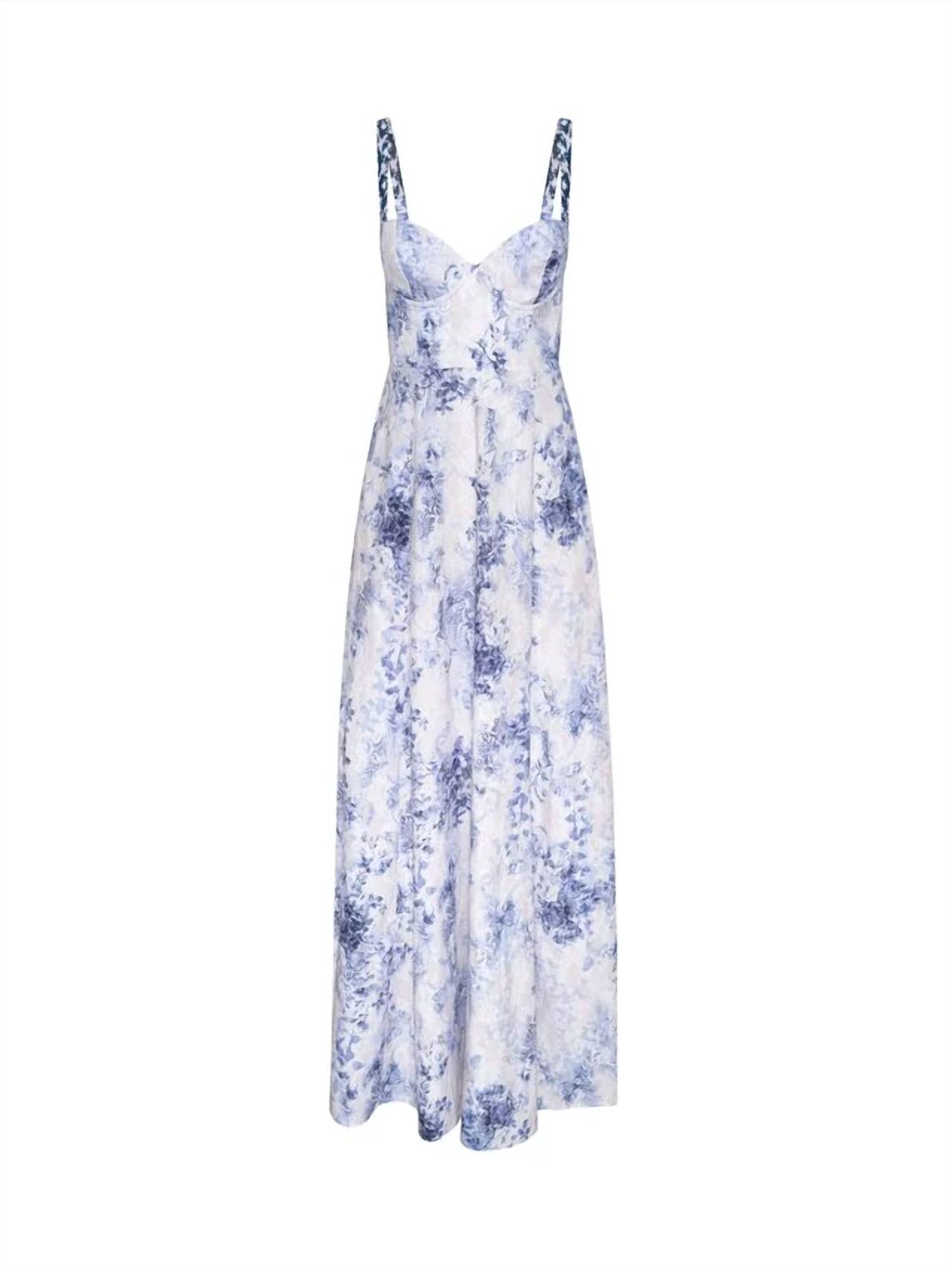 L'Agence - Sutton Beaded Strap Maxi Dress