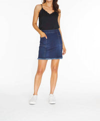 Slimsation By Multiples - Jean Fringe Hem Skorts