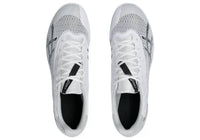 ASICS Men's Resurgence Cx Spike Shoe in white gunmetal - men's shoe - detail view