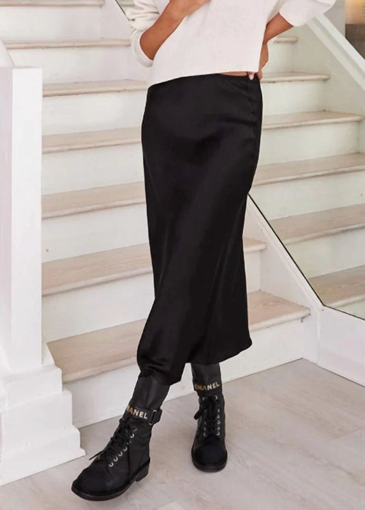 Beautiful People - Silk Charmeuse Maxi Skirt